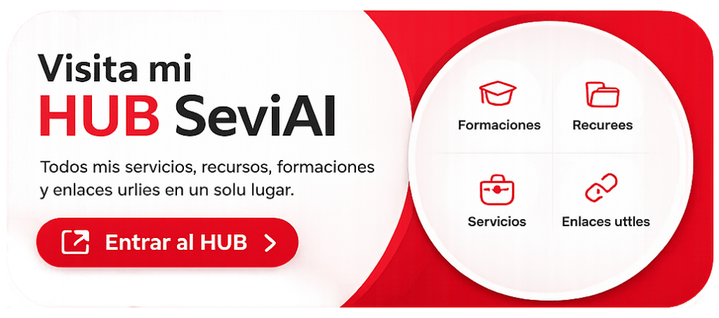 Acceso directo al HUB SeviAI, la plataforma interactiva de soluciones y automatizaciones con IA