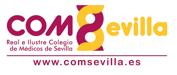 Logo del Real Ilustre Colegio de Médicos de Sevilla (RICOMS), institución donde SeviAI imparte formación tecnológica